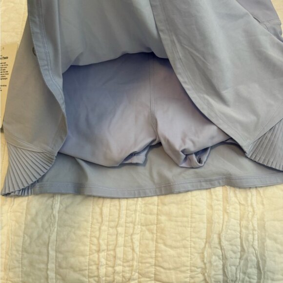 Lululemon Athletica PLAY OFF THE PLEATS TENNIS SKIRT BLUE DAYDREAM SIZE 6 NWT - Picture 5 of 8